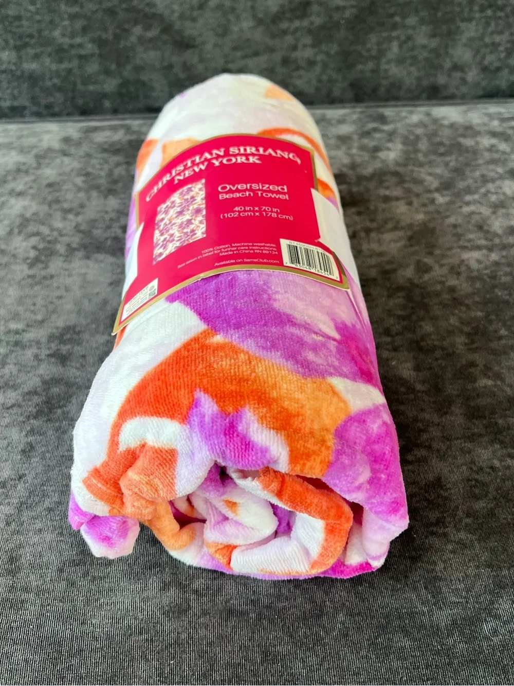 NWT Christian Siriano Oversized Floral Beach Towel
